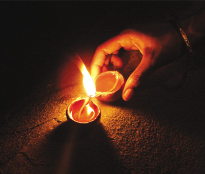 Lighting a lamp